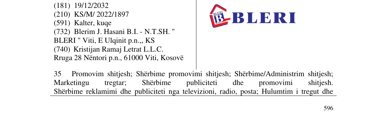 Zëri i markës BLERI në buletin