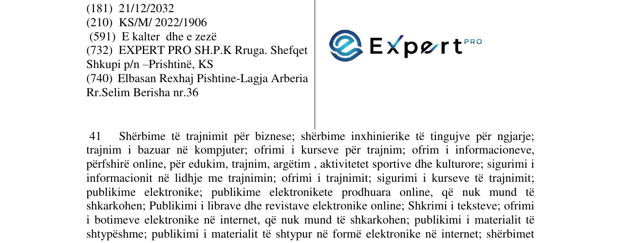 Zëri i markës EXPERT në buletin