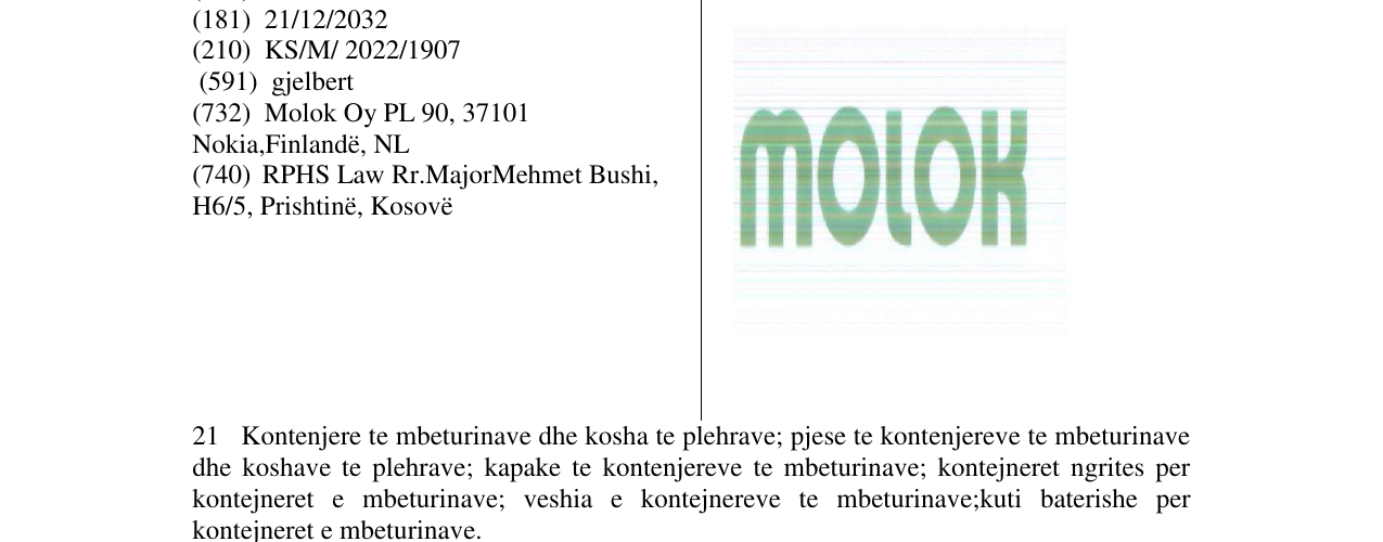Zëri i markës molok në buletin