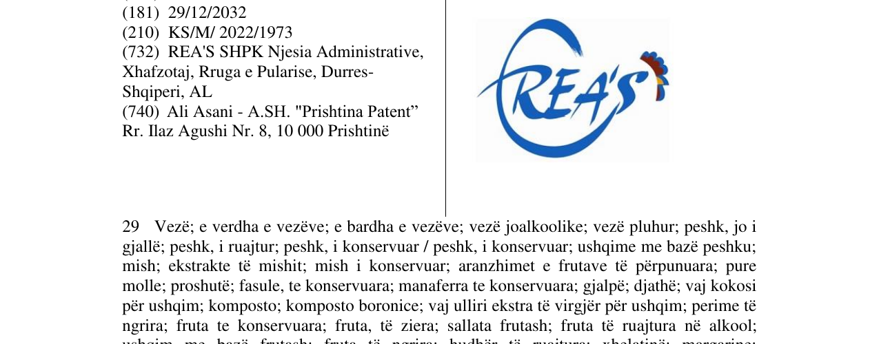 Zëri i markës REAS në buletin