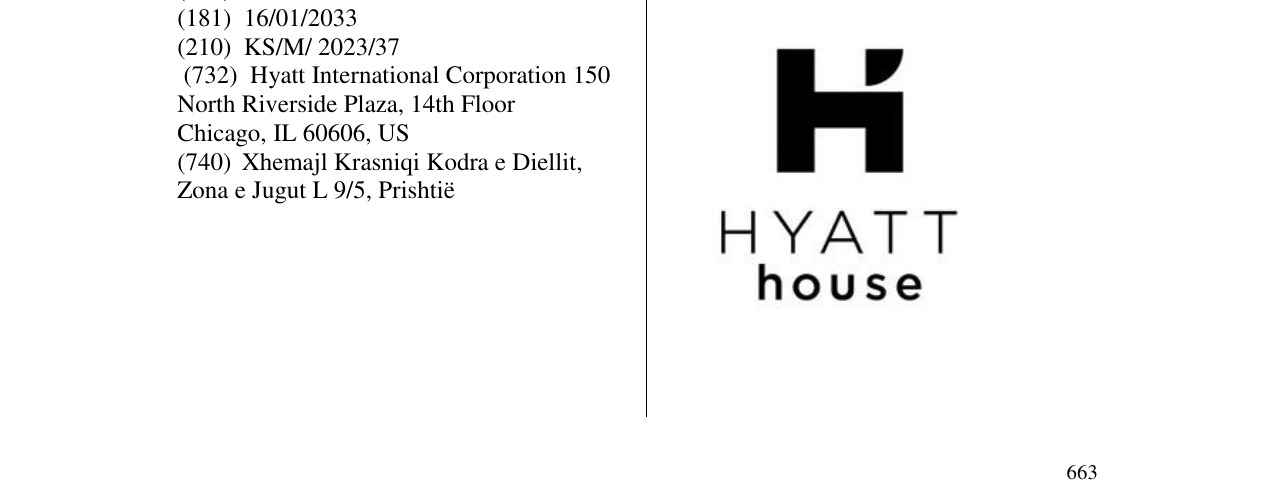 Zëri i markës HYATT house në buletin