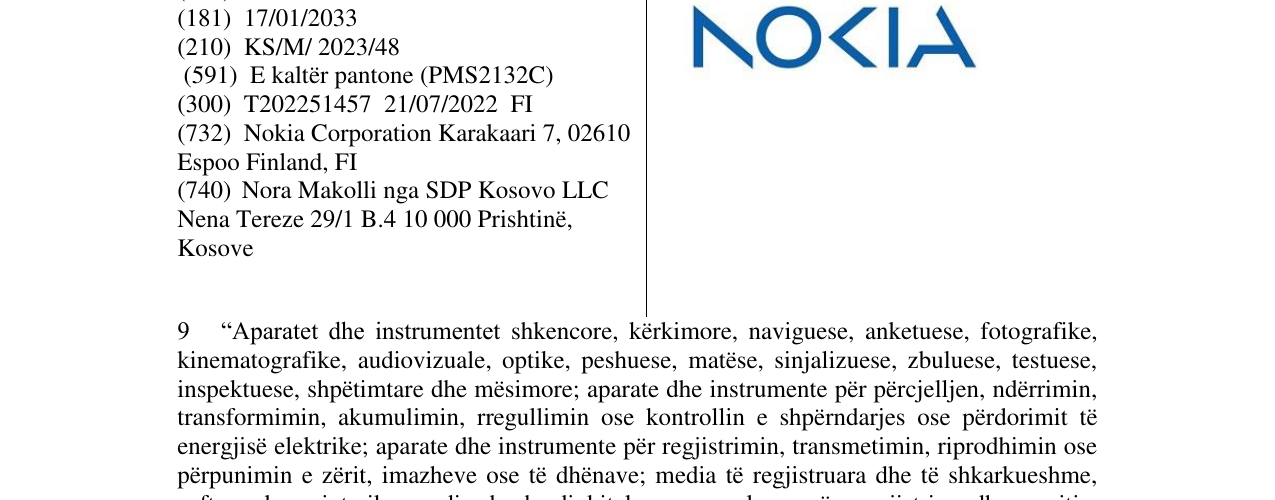 Zëri i markës NOKIA në buletin