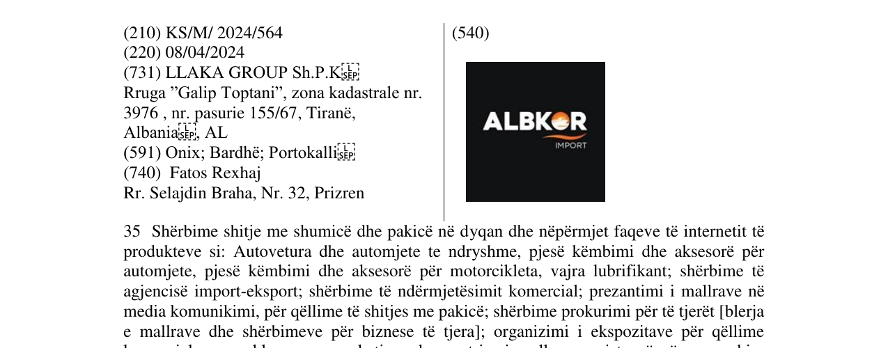 Zëri i markës ALBKOR në buletin