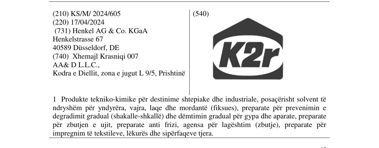 Zëri i markës K2r në buletin