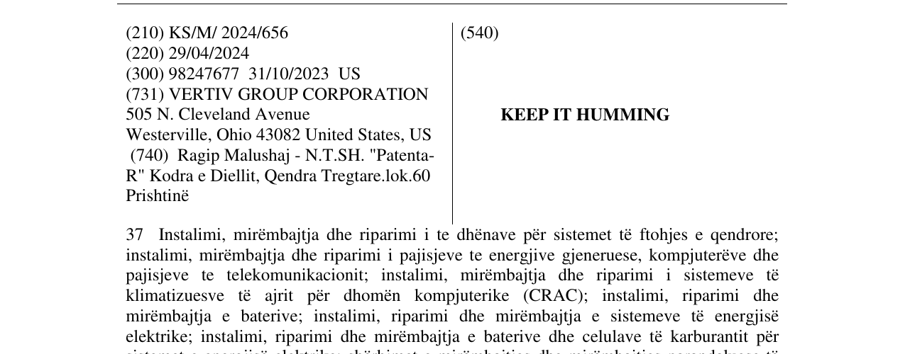 Zëri i markës KEEP IT HUMMING në buletin