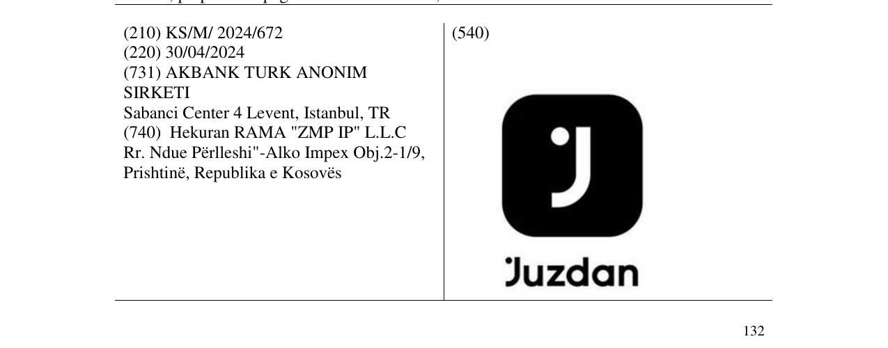 Zëri i markës Juzdan në buletin