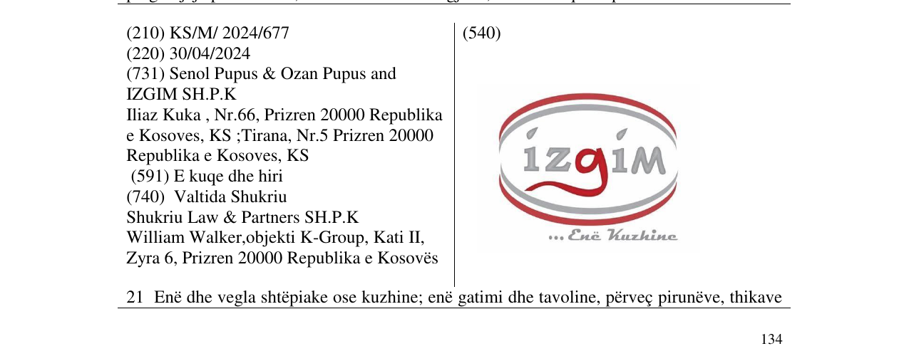 Zëri i markës izgim në buletin