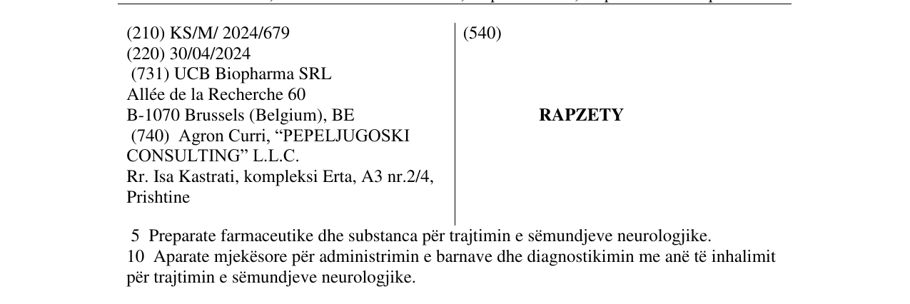 Zëri i markës RAPZETY në buletin