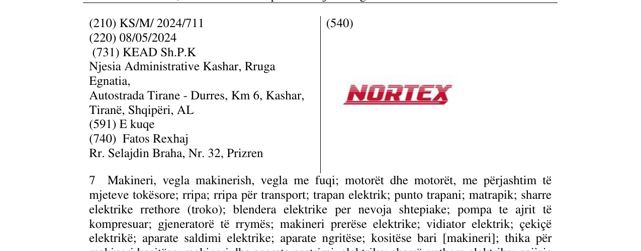 Zëri i markës NORTEX në buletin