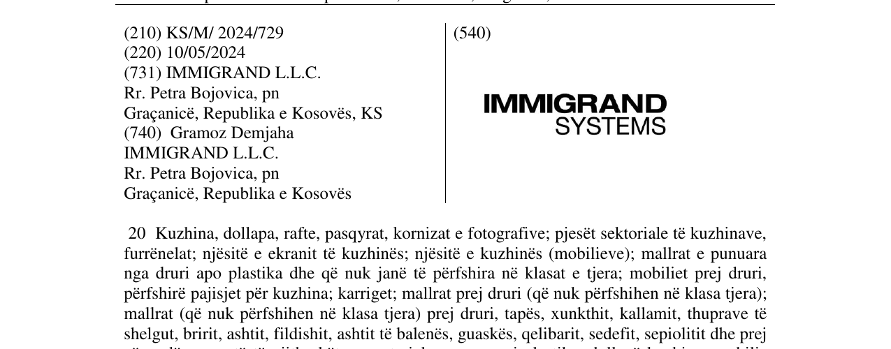 Zëri i markës Markë figurative në buletin