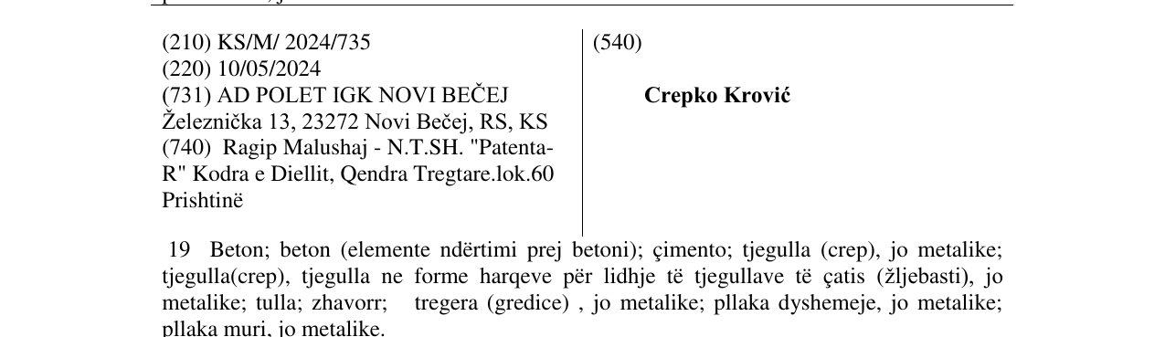 Zëri i markës Crepko Krović në buletin