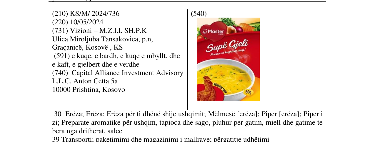 Zëri i markës supe gjeli në buletin