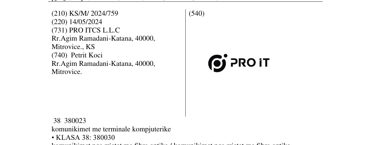 Zëri i markës PRO IT në buletin