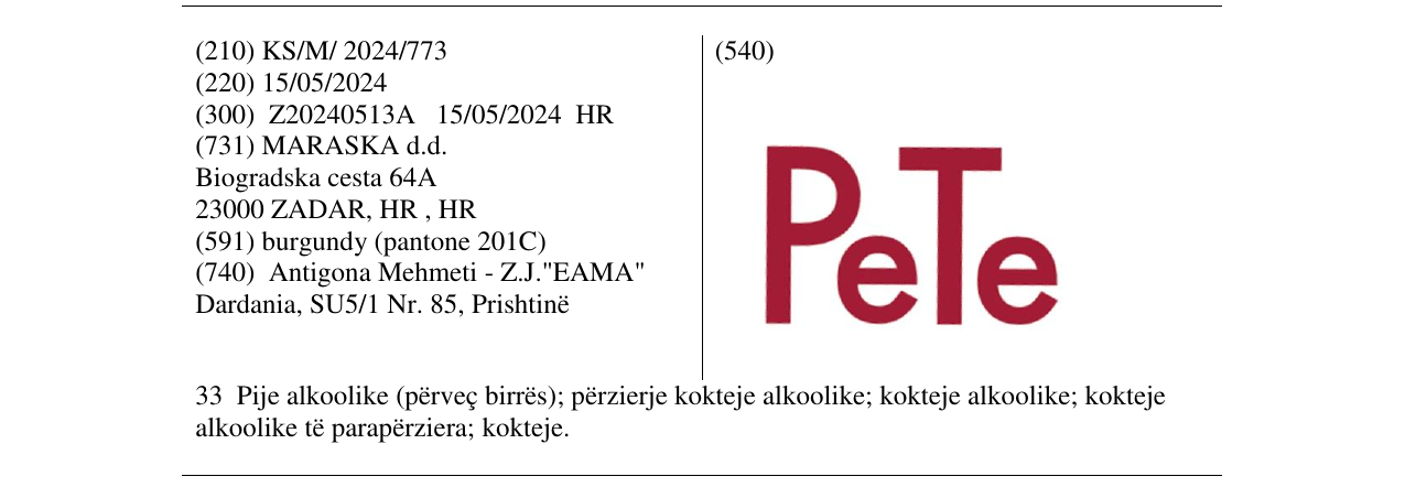 Zëri i markës PeTe në buletin
