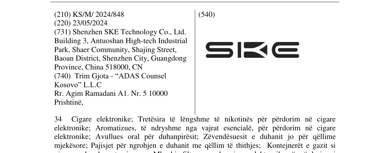 Zëri i markës SKE në buletin