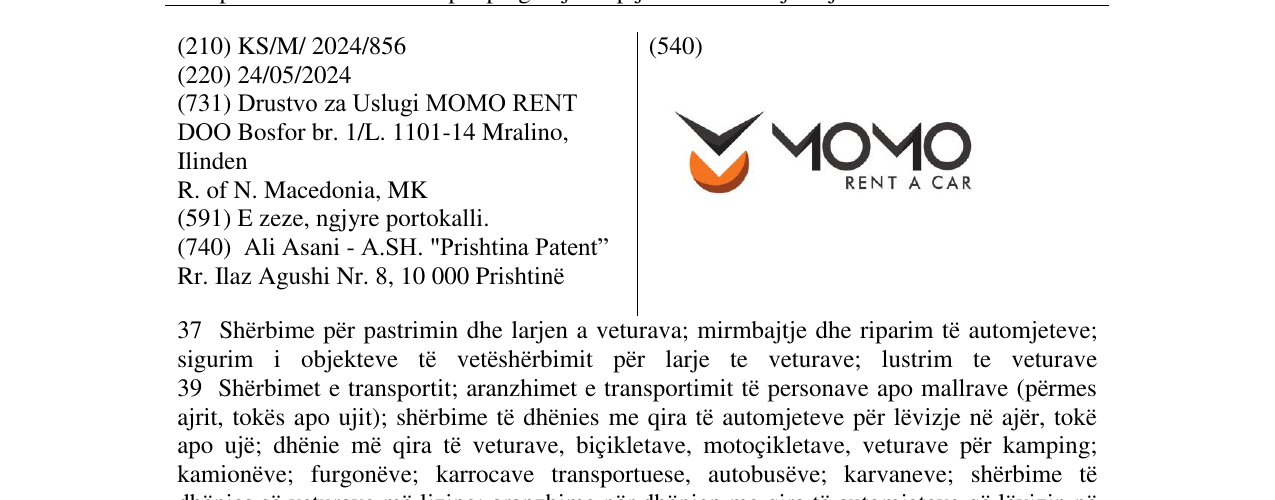 Zëri i markës MOMO në buletin