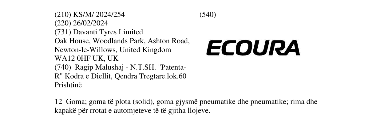 Zëri i markës ECOURA në buletin