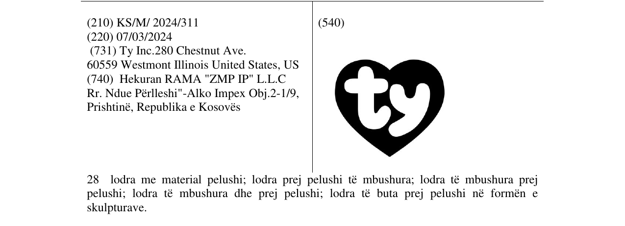 Zëri i markës TY në buletin