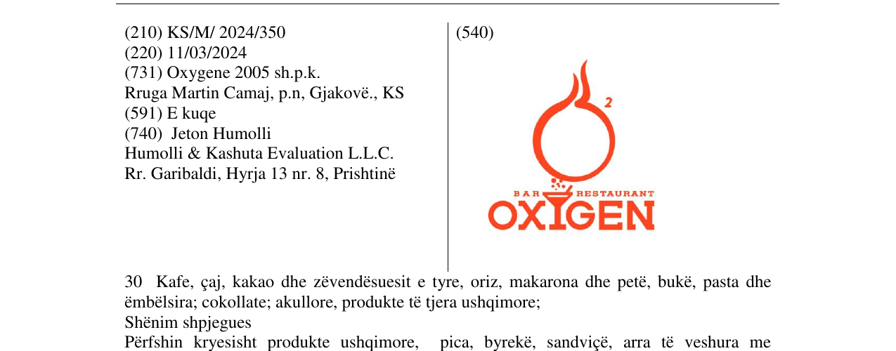 Zëri i markës Markë figurative në buletin
