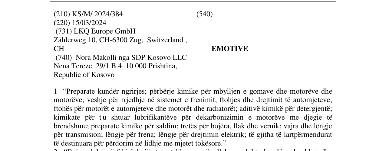 Zëri i markës EMOTIVE në buletin
