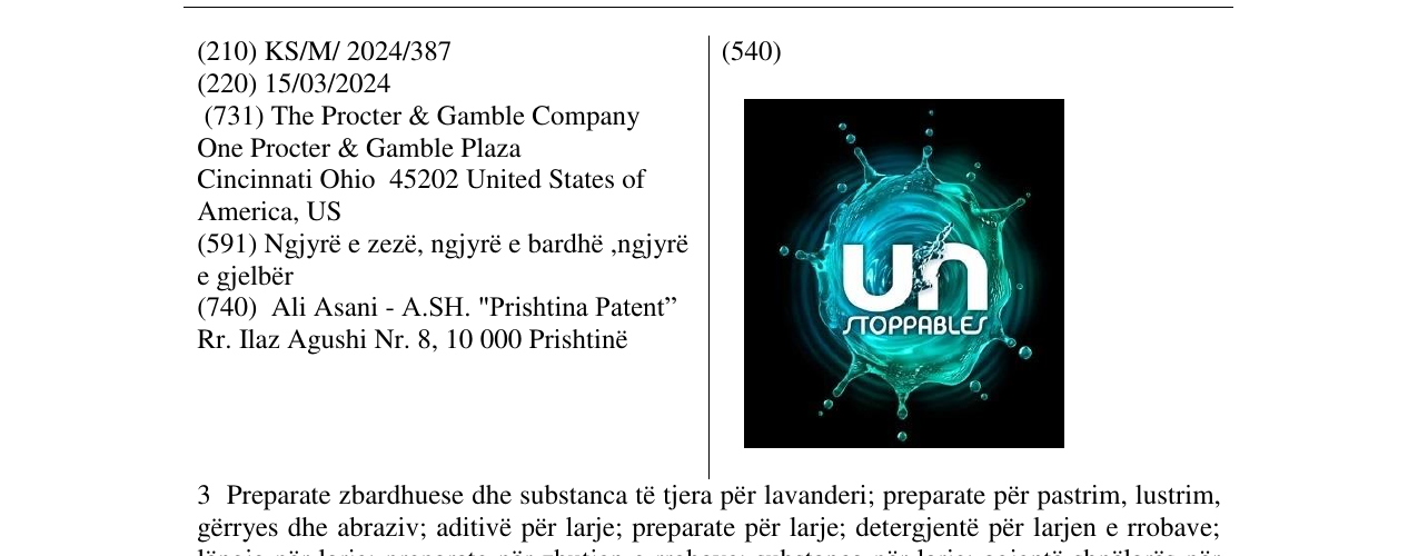 Zëri i markës UNSTOPPABLES në buletin