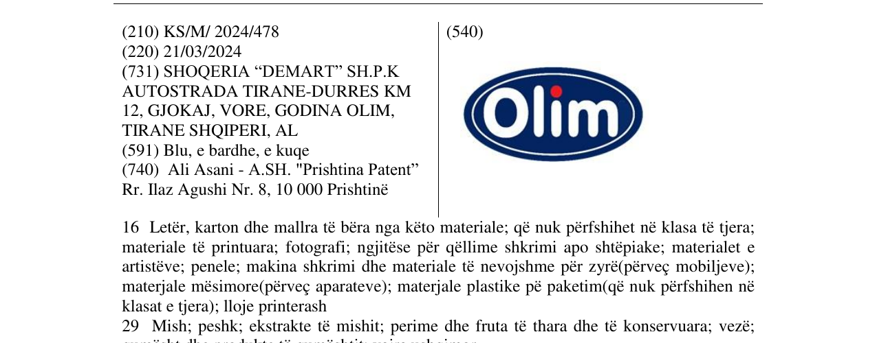 Zëri i markës olim në buletin