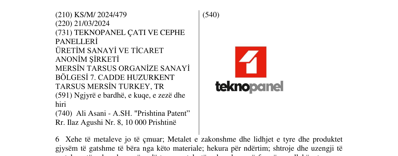 Zëri i markës teknopanel në buletin