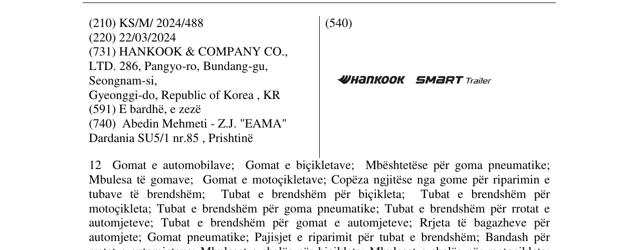 Zëri i markës HANKOK SMART TRAILER në buletin