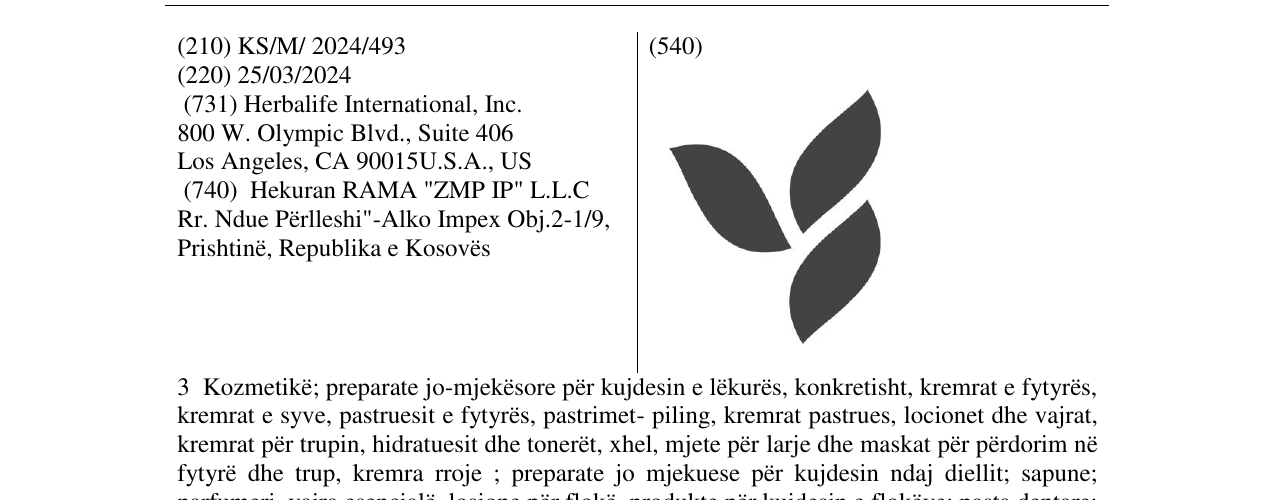 Zëri i markës Markë figurative në buletin