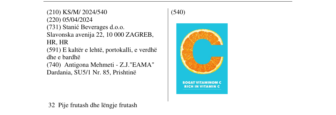 Zëri i markës C në buletin