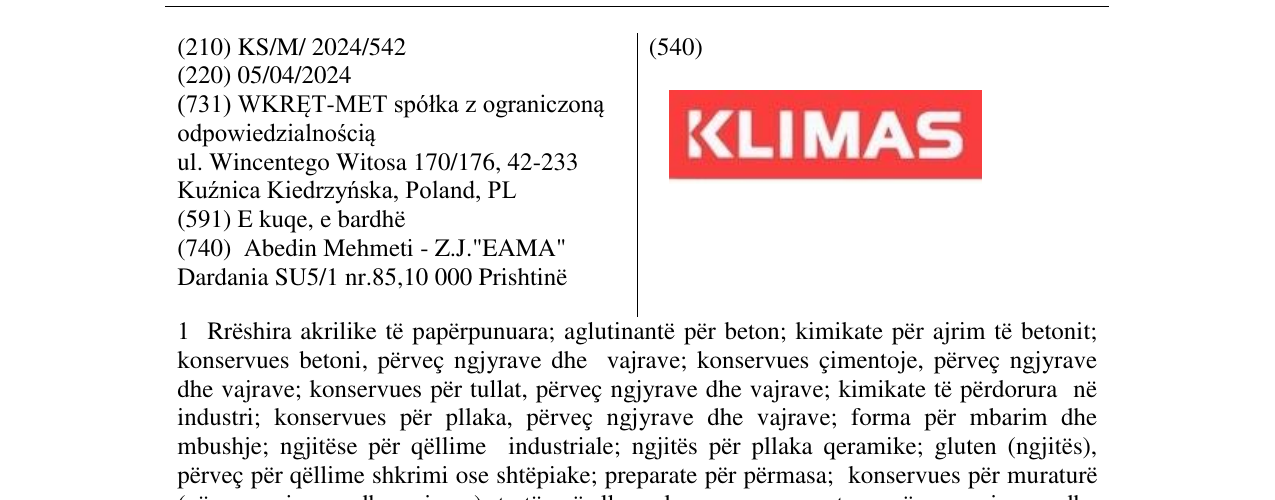 Zëri i markës KLIMAS në buletin