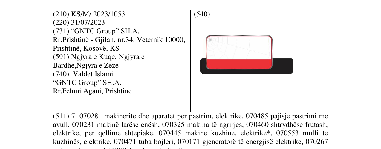 Zëri i markës gntc në buletin