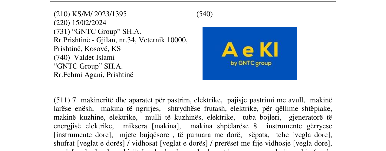 Zëri i markës A E KI në buletin