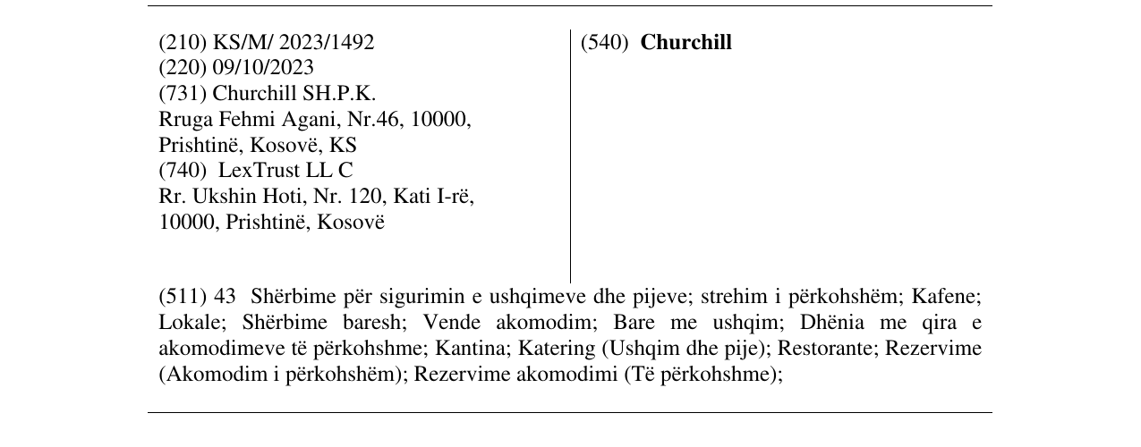 Zëri i markës Churchill në buletin