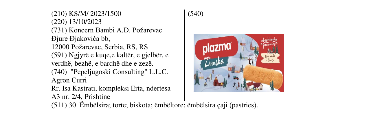 Zëri i markës plazma në buletin