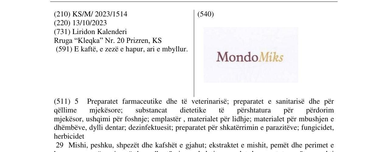 Zëri i markës MondoMiks në buletin