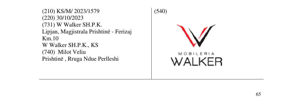 Zëri i markës mobileria WALKER në buletin