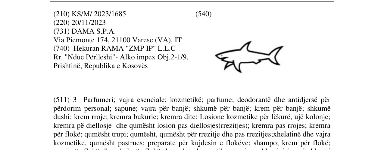 Zëri i markës SHARK në buletin