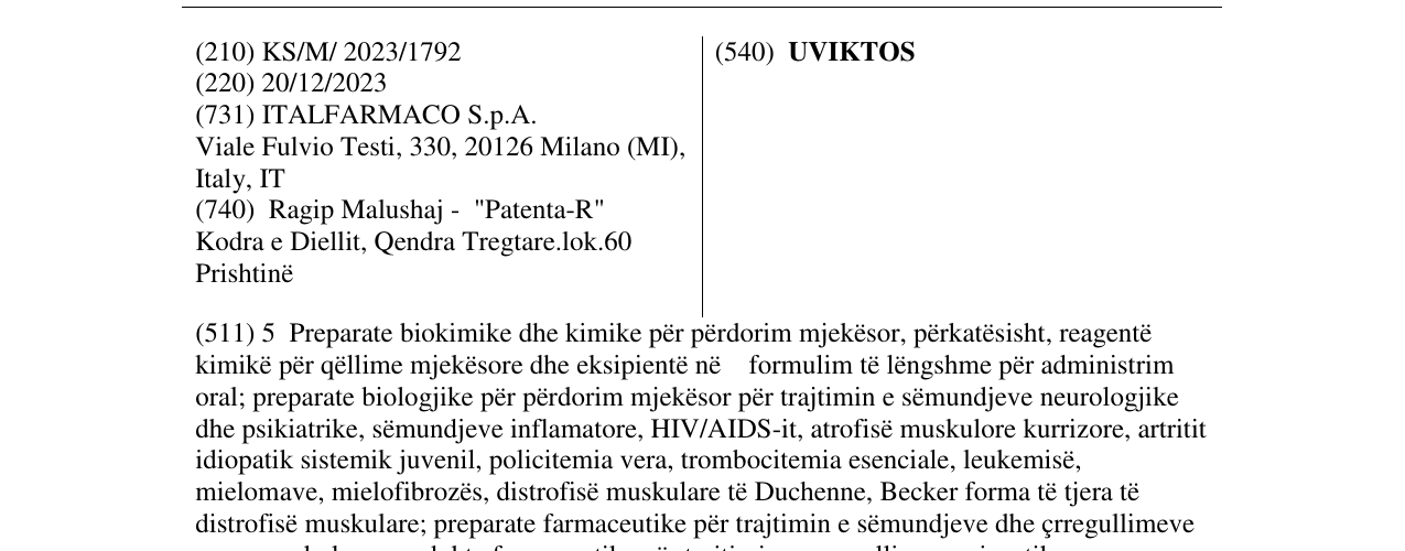 Zëri i markës UVIKTOS në buletin