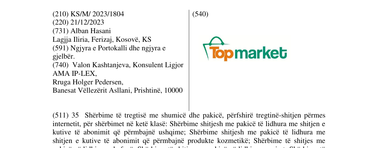 Zëri i markës top market në buletin