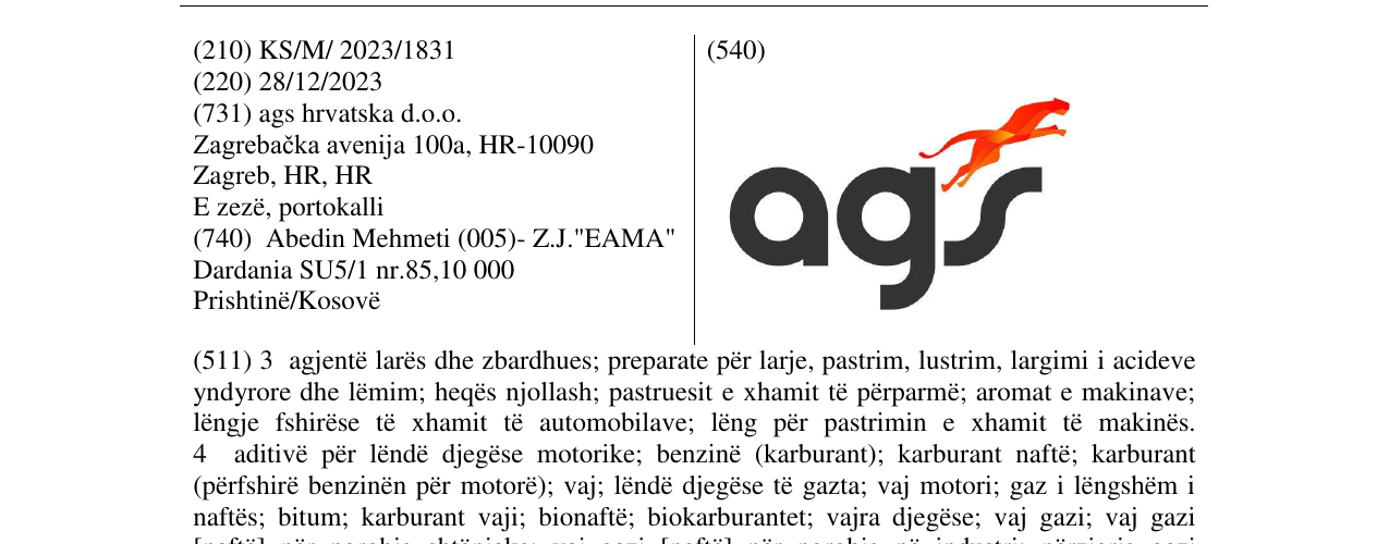 Zëri i markës ags në buletin