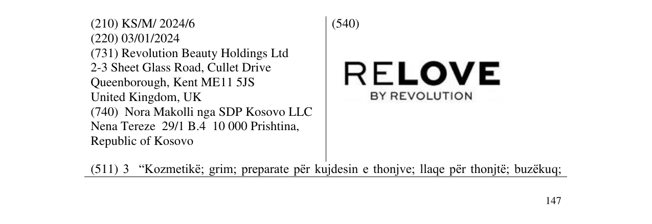 Zëri i markës RELOVE BY REVOLUTION në buletin