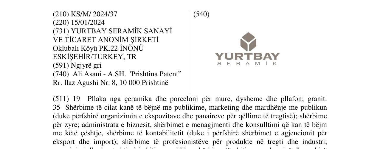 Zëri i markës YURTBAY në buletin