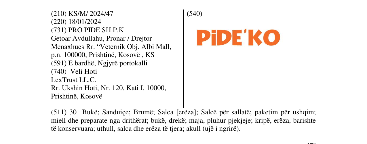 Zëri i markës pide ko në buletin
