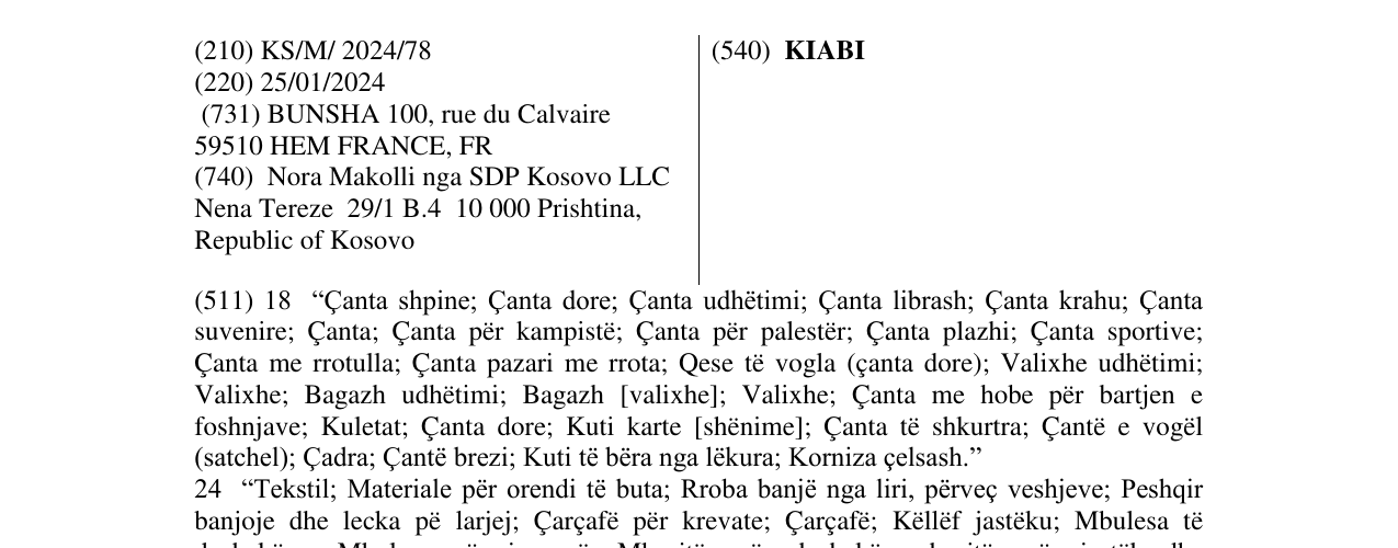 Zëri i markës KIABI në buletin