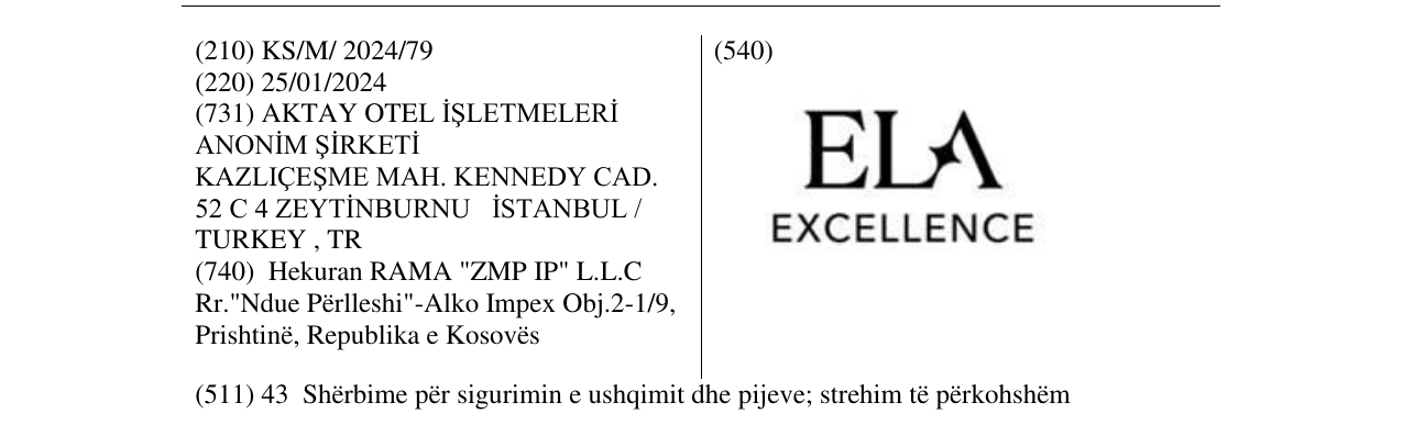 Zëri i markës ELA EXELLENCE në buletin