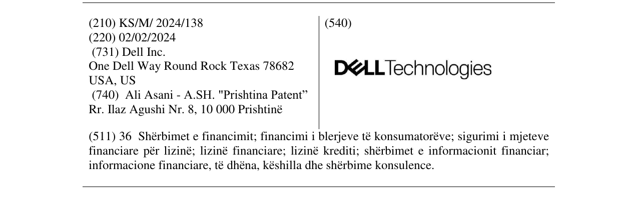 Zëri i markës DELL TECHNOLOGIES në buletin