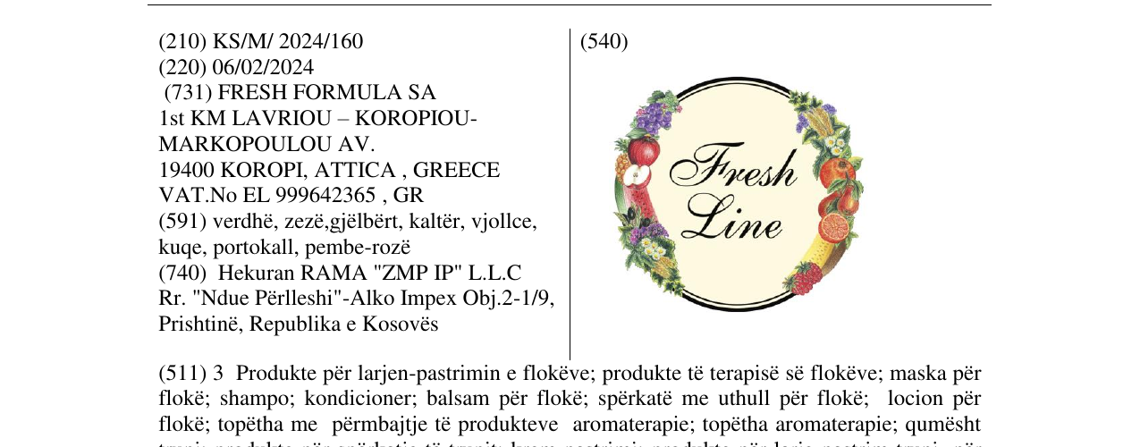 Zëri i markës Markë figurative në buletin