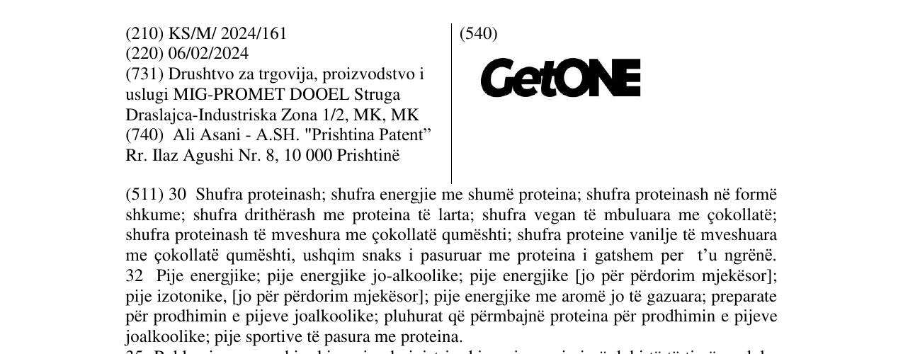 Zëri i markës GetONE në buletin