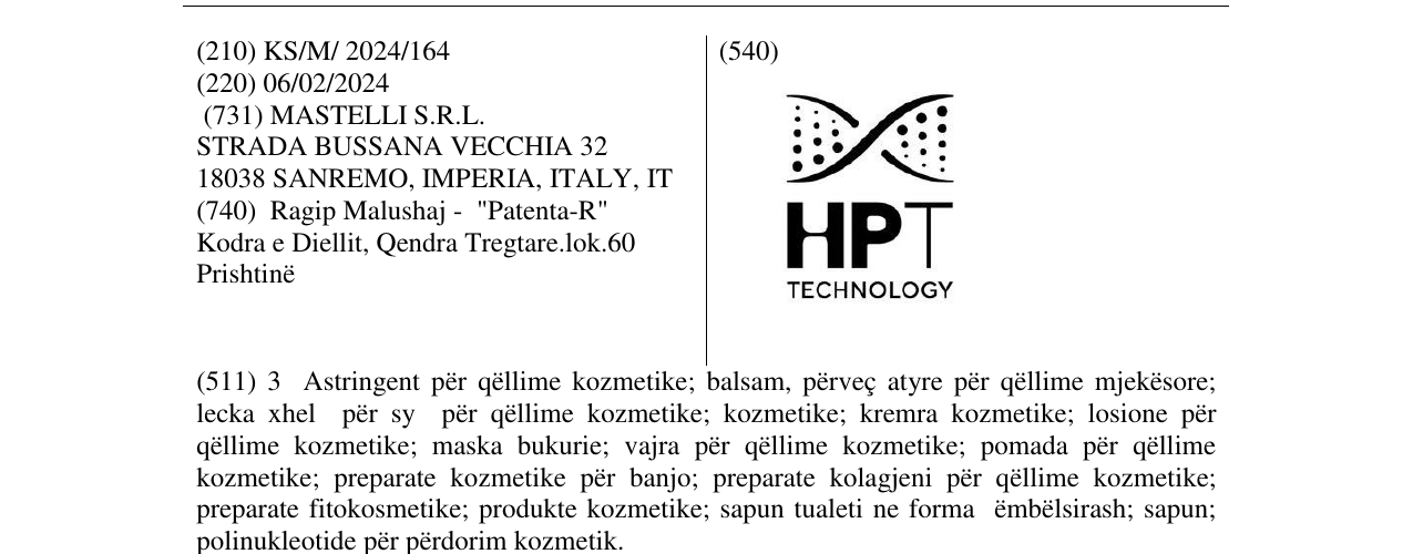 Zëri i markës HPT TECHNOLOGY në buletin